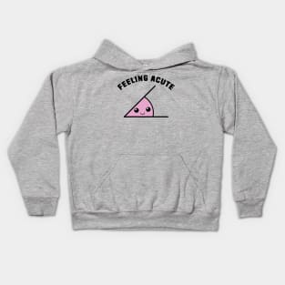 Acute Angle Math Pun Kids Hoodie